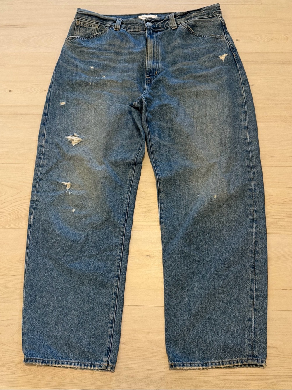 Madewell Women's The Balloon Blue Jeans 32